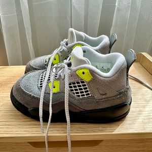 Nike Kids Jordan 4 Retro SE 95 Neon - Size 7C